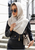 Čiapka z szalikiem balaclava Shade Of WInter svetlo béžový