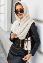 Čiapka z szalikiem balaclava Shade Of WInter svetlo béžový