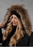 Prešívaná Bunda z futerkiem Autumn Rush čierna