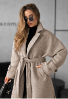 Dlhý Kabát z paskiem Cocomore Deep Breath ťavý