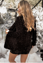 Cekinowa Sukňa mini Steal The Show čokoládová