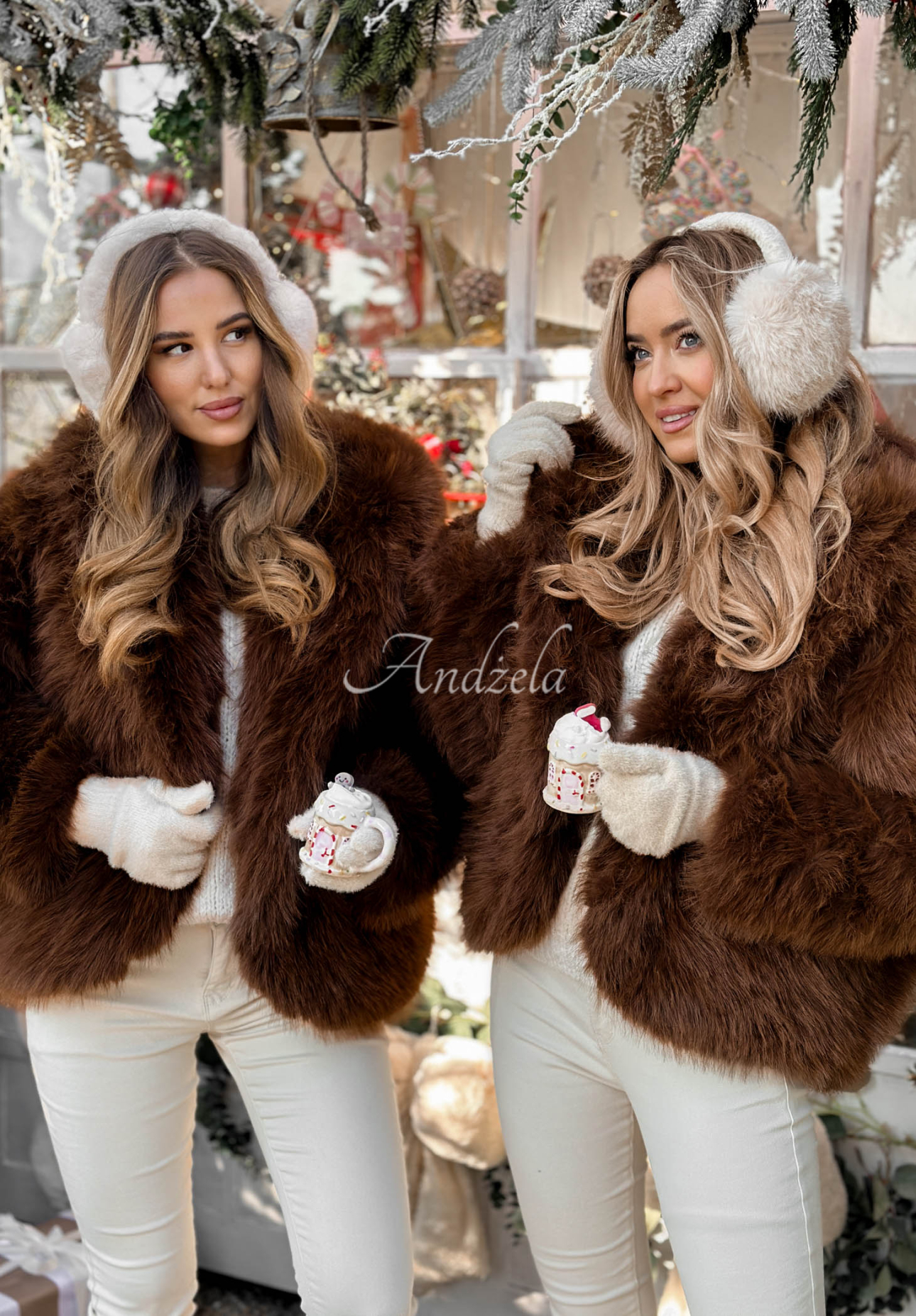 Krátka bunda kožúšok Rainy Mood čokoládové