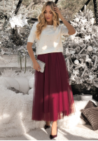 Sveter z perełkami Covered In Pearls ecru