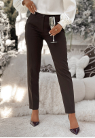 Eleganckie Nohavice Cigaretky Grand Celebration čokoládové