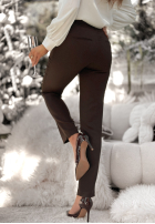 Eleganckie Nohavice Cigaretky Grand Celebration čokoládové