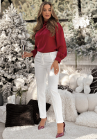 Eleganckie Nohavice Cigaretky Grand Celebration ecru