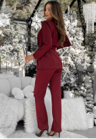 Súprava Sako i Nohavice Old News bordová