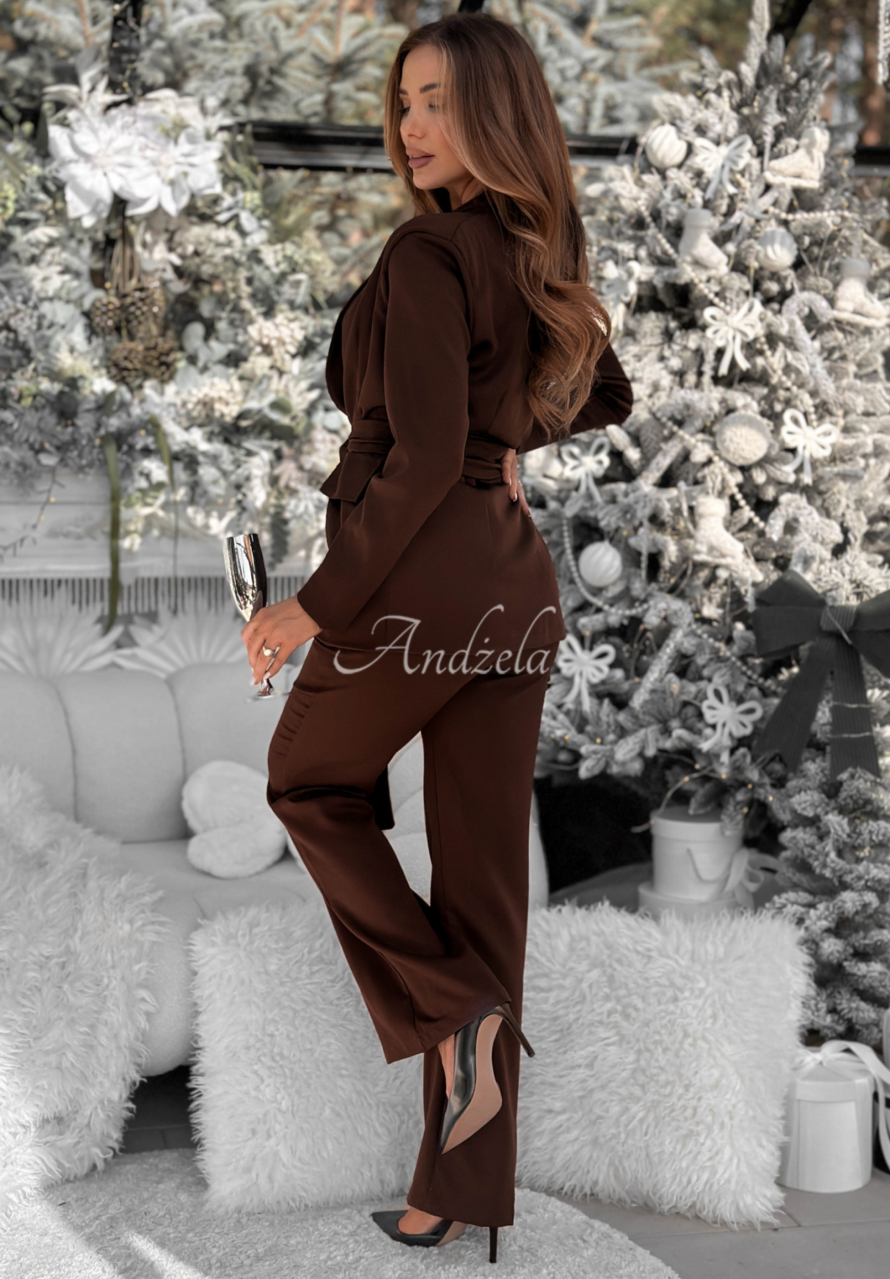 Súprava sako a nohavice Old Newss čokoládový