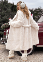 Dlhý Kabát futerko October Chill ecru