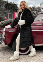 Dlhý Kabát futerko October Chill čierne