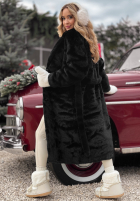 Dlhý Kabát futerko October Chill čierne
