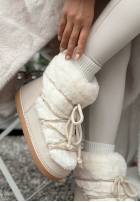 Śniegowce z futerkiem End Of Year béžové