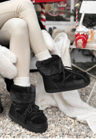 Śniegowce z futerkiem End Of Year čierne