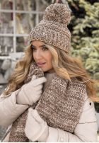 Súprava Čiapka, szalik, Rukavičky  3in1 Best Winter Days béžový melanž