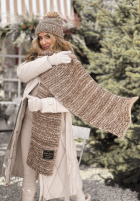 Súprava Čiapka, szalik, Rukavičky  3in1 Best Winter Days béžový melanž