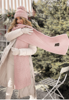 Súprava Čiapka, szalik, Rukavičky  3in1 Best Winter Days béžový púdrovo ružová