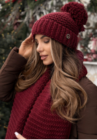 Súprava Čiapka, szalik, Rukavičky  3in1 Best Winter Days bordová