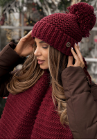 Súprava Čiapka, szalik, Rukavičky  3in1 Best Winter Days bordová