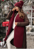 Súprava Čiapka, szalik, Rukavičky  3in1 Best Winter Days bordová