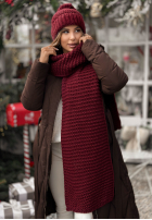 Súprava Čiapka, szalik, Rukavičky  3in1 Best Winter Days bordová