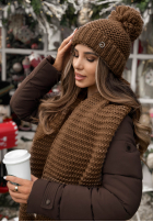 Súprava Čiapka, szalik, Rukavičky  3in1 Best Winter Days čokoládový