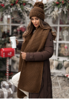 Súprava Čiapka, szalik, Rukavičky  3in1 Best Winter Days čokoládový