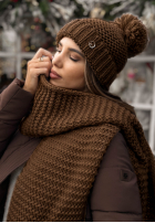 Súprava Čiapka, szalik, Rukavičky  3in1 Best Winter Days čokoládový