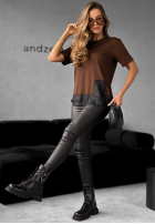 Tričko z koronką Daily Lace čokoládový