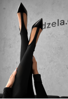 Legíny z marszczeniem Lazy Afternoon čierne