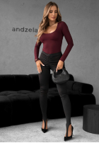 Body z dekoltem Come Over bordové