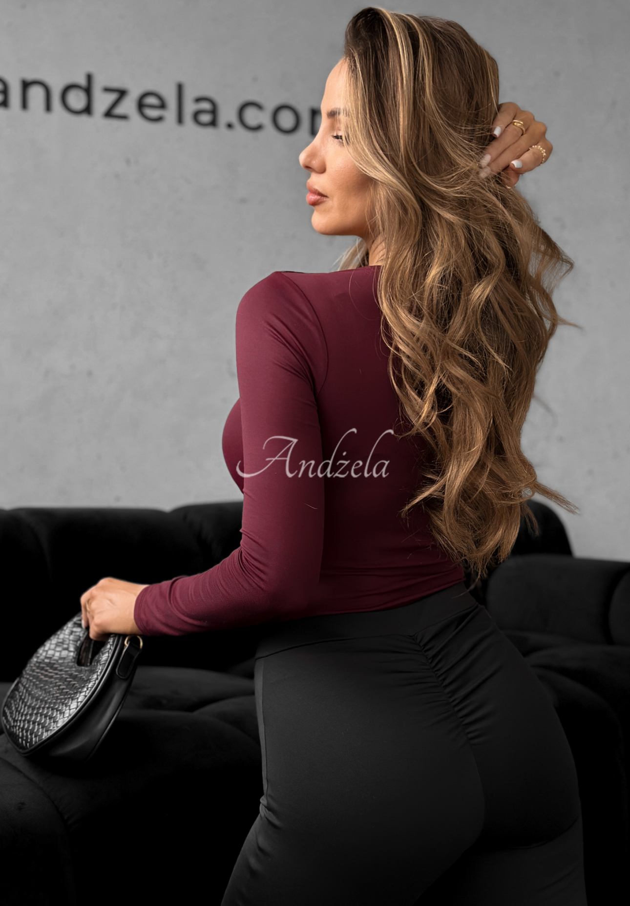 Body s výstrihom Come Over bordové