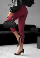 Nohavice Harwinton jasnoburgundowe