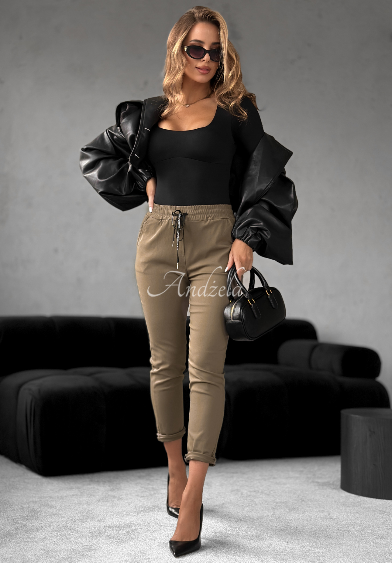 Nohavice Harwinton Mokka