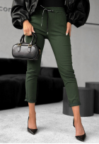 Nohavice Harwinton tmavé khaki