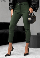 Nohavice Harwinton tmavé khaki