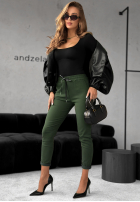 Nohavice Harwinton tmavé khaki