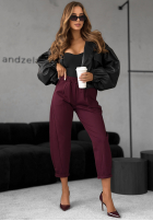 látkové Nohavice It Was Real bordové