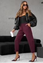 látkové Nohavice It Was Real bordové