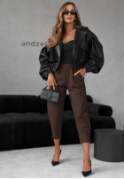 látkové Nohavice It Was Real čokoládové