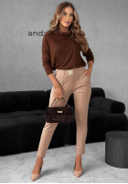 Blúzka z golfem All Time Base čokoládová