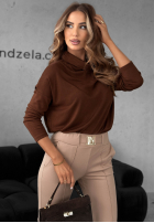 Blúzka z golfem All Time Base čokoládová