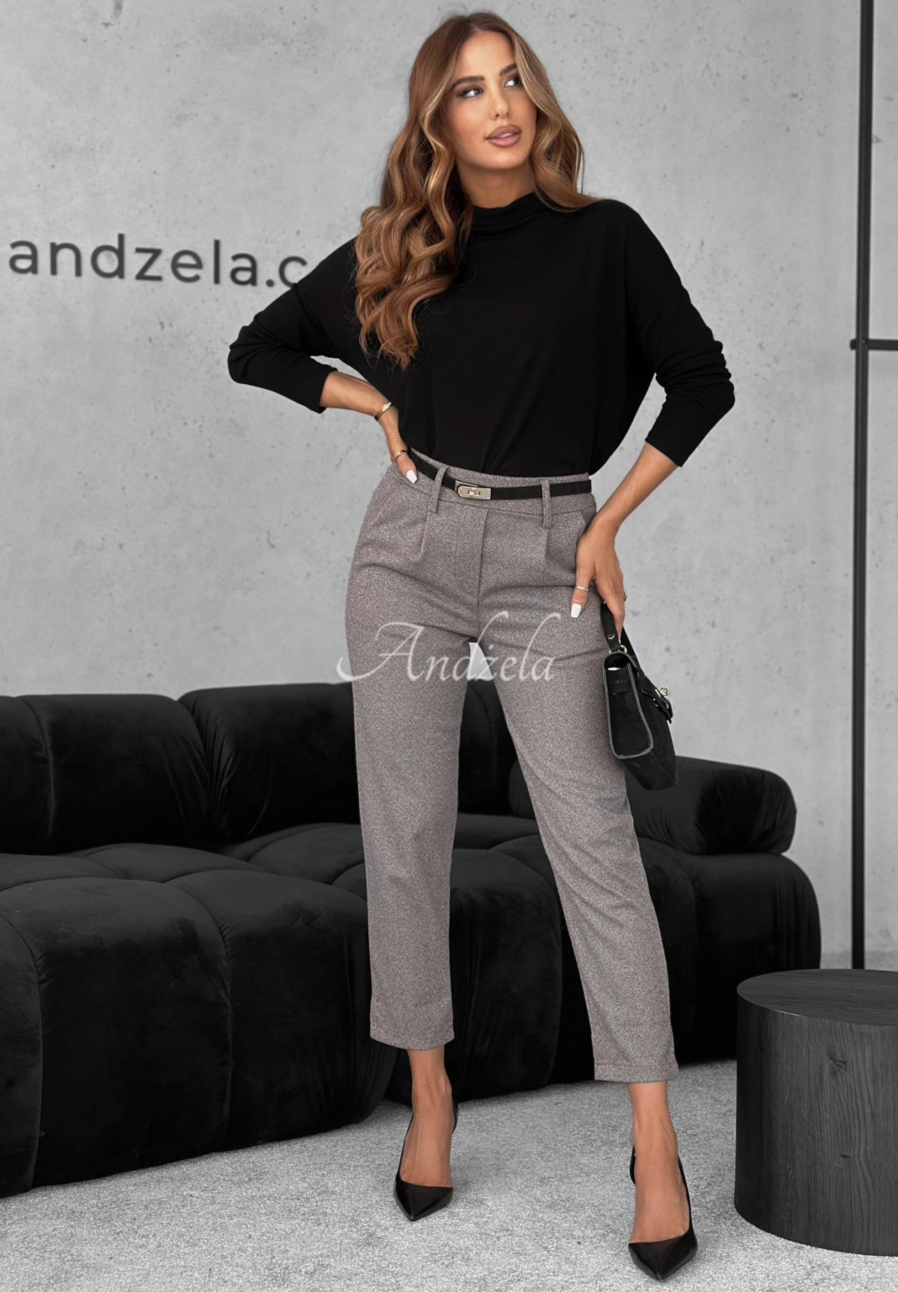 Elegantné nohavice Who Cares béžové