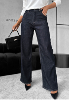 Nohavice džínosové straight Red Flag tmavomodré