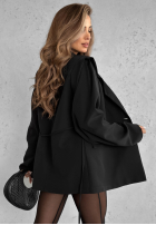 Sako z paskiem Alone Again čierna