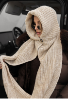 Čiapka z szalikiem balaclava Shade Of WInter svetlo béžový