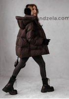 Puchowa Bunda Watch It Snow čokoládová