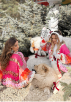 Krótki ozdobnie pleciony kardigan Cup Of Hot różowo-béžový