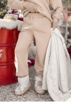 Tepláková súprava Mikina i Nohavice So Happy Because Winter béžový