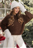 Sveter Cuddly Companion čokoládový