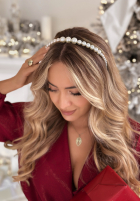 Perełkowa Čelenka do włosów Pearla ecru